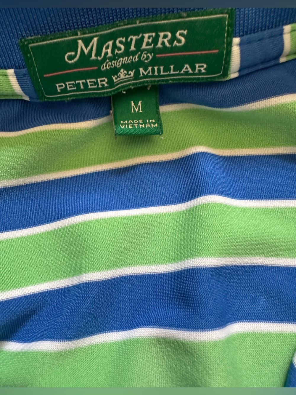 Peter Millar Masters Striped Polo Shirt - Picture 3 of 6